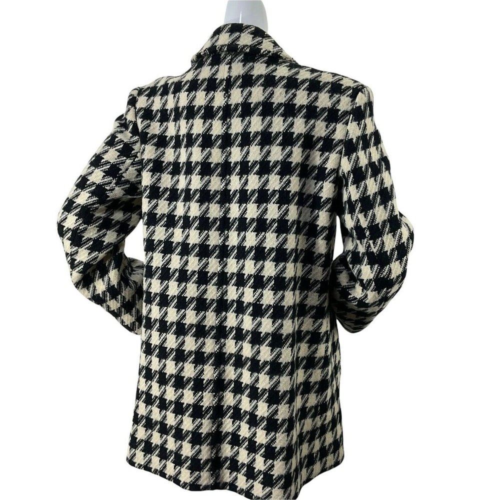 Pendleton Coat Womens Vintage Sz 14 100% Virgin Wool Double Breasted Houndstooth - Picture 3 of 10